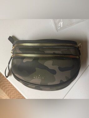 Kedzie Olive Camo Crossbody Bag